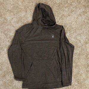 Spyder Men's Dark Brown Hoodie Small